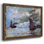 Paysage marin par Monet, reproduction d'art sur toile-96280241-96280243