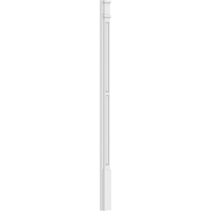 Pilastre en PVC TruCraft, 82 po, 4 po, Base et chapiteau décoratifs