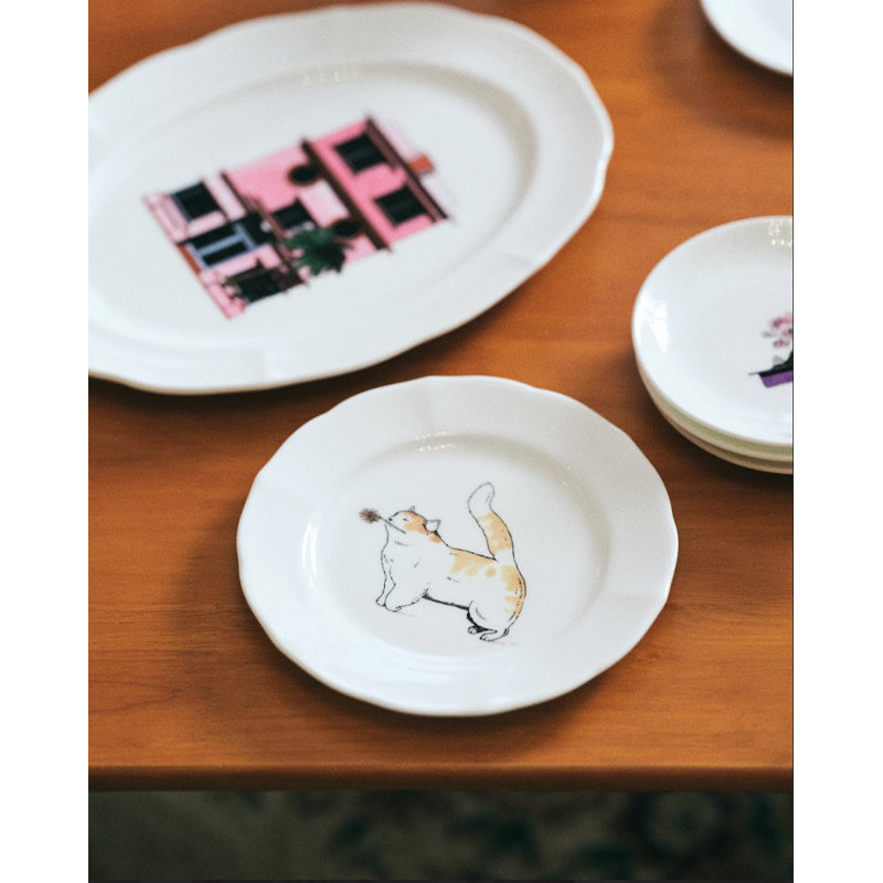 Assiette 6 po Thibaud Herem Objet (chat)