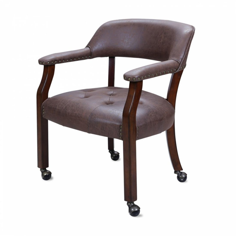 Chaise de conférence en polyuréthane Evonne, Bronzage