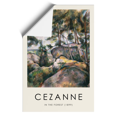 Rocks In The Forest by Paul Cezanne - No Frame Print