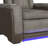 Ivy Bronx Taionna Power Motion Recliner with Power Headrest, Led ,wireless charger and cup holder in Rocky Grey/Brown
