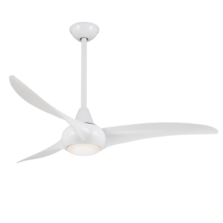 52" Wave 3 - Blade LED Propeller Ceiling Fan with Remote Control and Light Kit Included