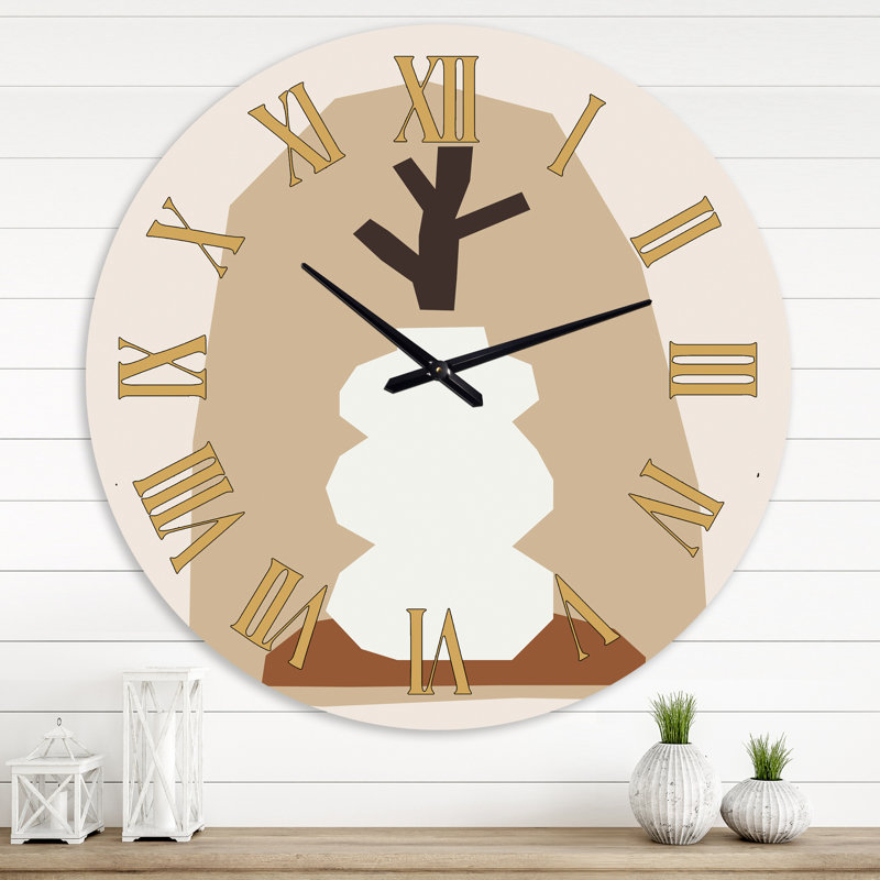 Minimal élémentaire organique et géométrique compostions XX XXX - horloge murale moderne, Surdimensionné