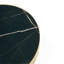 23.6" Round MDF sprayed with UV paint countertop, marble texture, gold stainless steel edging, metal table legs, modern light luxury edge/coffee table.