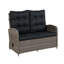 63.5cm Wide Loveseat with Cushions