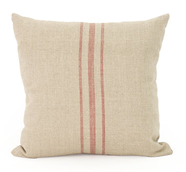 Linen Square Pillow Cover & Insert, Light Grey, 20" H x 20" W