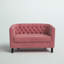 Causeuse en velours argenté Orchid Greta-806005904