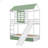 Twin-Over-Twin Bunk Bed With House Design, Convertible Slide, And Trundle Bed