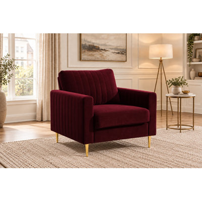 Lotsee Velvet Armchair