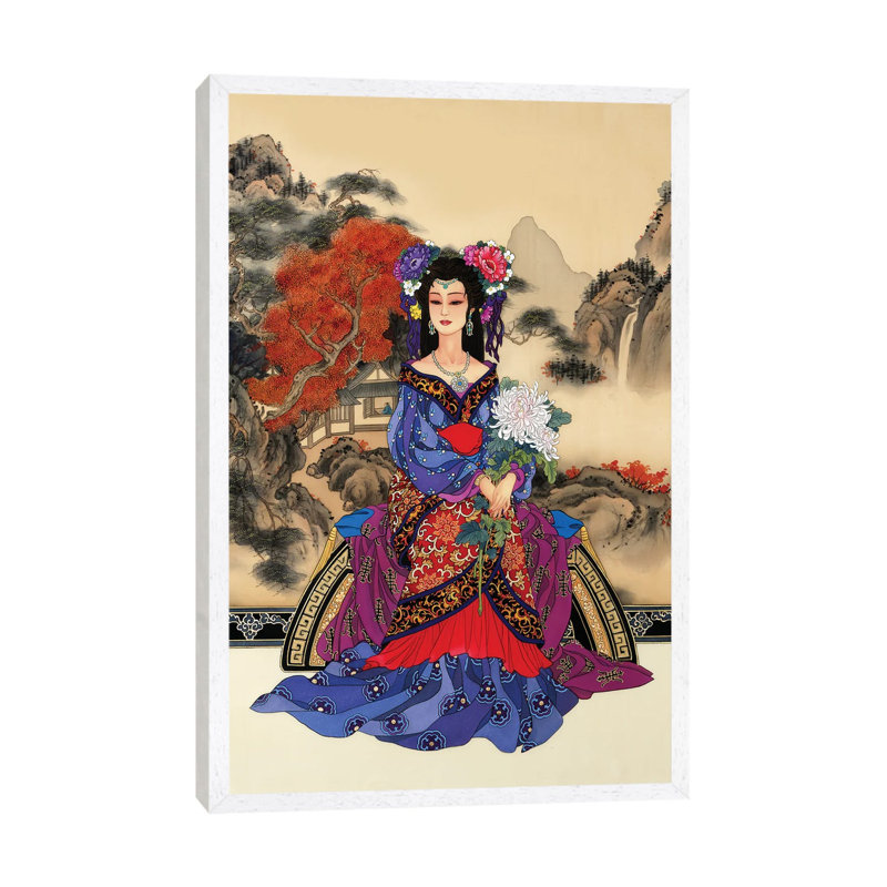 Enchantment - Painting on Canvas, 101.6 cm H x 66.04 cm W, White Framed