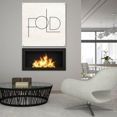 «Wash Dry Fold III» par Jess Aiken, art mural en verre acrylique