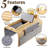 Couch Cup Holder Tray,4 In 1 Couch Arm Table With Side Storage Pocket,Couch Arm Tray Anti-Slip, Bamboo Couch Table For Drinks, Snacks, Cup, Remote And Phone For Most Armrests On Couches