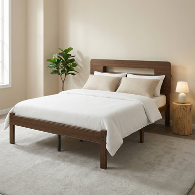 Gerrita Natural Solid Wood Bedframe - Queen Size