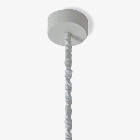 Cyrcus 1 - Light Grey Bowl Pendant, Grey/Turquoise