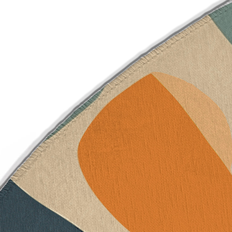 Snappy Vibe Indoor And Outdoor Area Rug, Round 5'