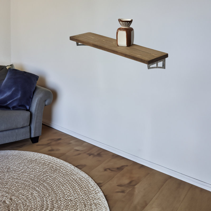 Solid Wood Bracket Shelf