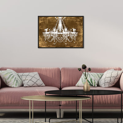 Large Fashion And Glam Chandelier Wall Art