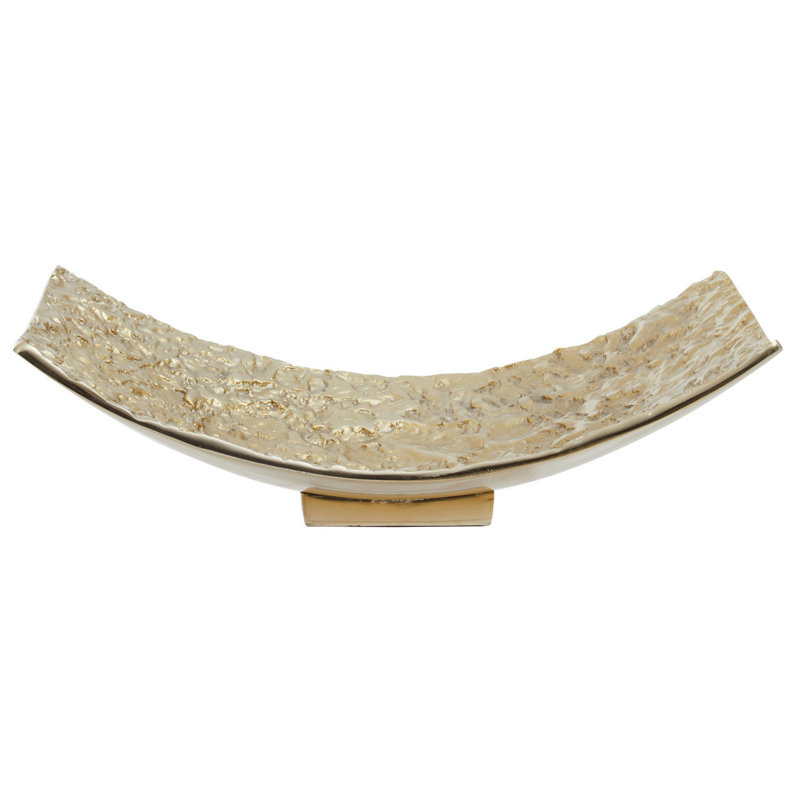 Beric Metal Decorative Plate 1, Gold