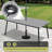 6-Person Outdoor Dining Set with Aluminum Frame  and Folded Reclining Armchairs-1427318833-1427318832
