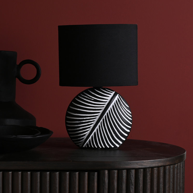 Sumeet Ceramic Table Lamp, Black