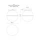 Monae Single Light Glass Flush Mount