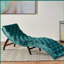 Chaise longue avec tissu en velours