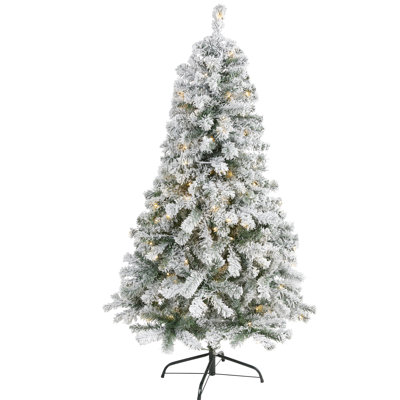 Lighted Artificial Spruce Christmas Tree