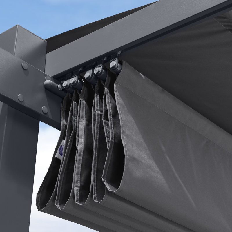 4m x 3m Aluminum Pergola, Grey