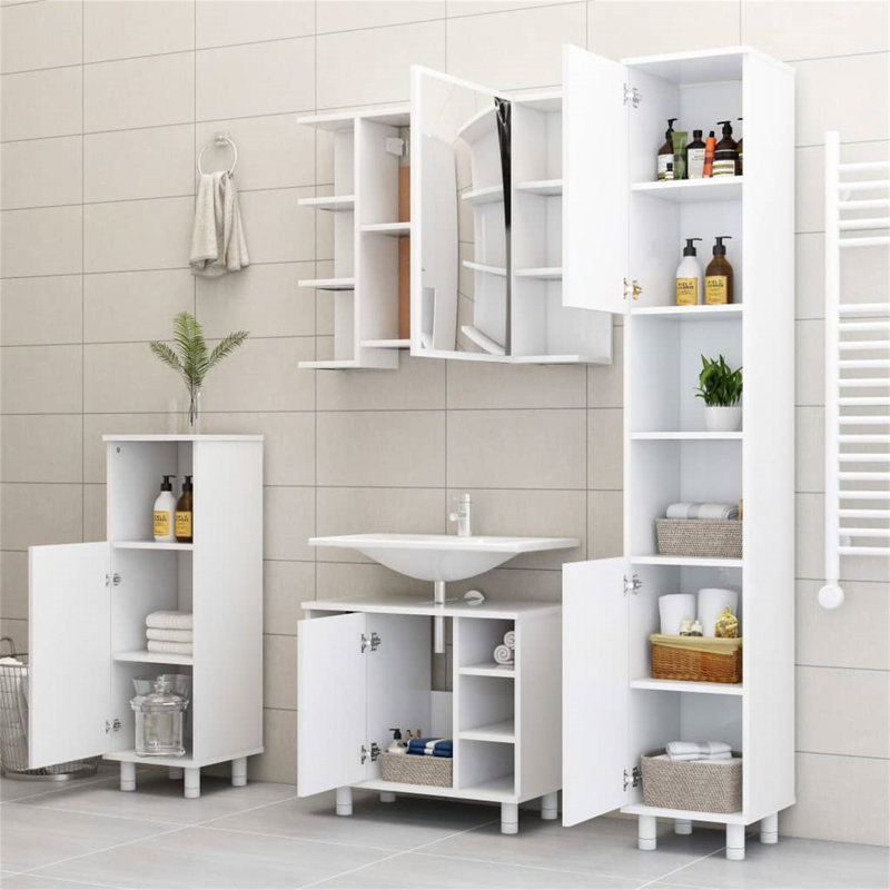 Avren Bathroom Cabinet, White