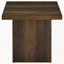 Table de bout en pin foncé