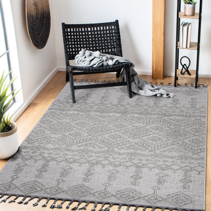 Tapis blanc / blanc 4 x 6 - Velours doux, pour intérieur / extérieur