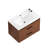 30" Reddish Brown Wall Mounting Bathroom Vanity, Soft Close 2 Drawer, Cabinet And Ceramic Sink For A Smooth Quiet Usage Functionality