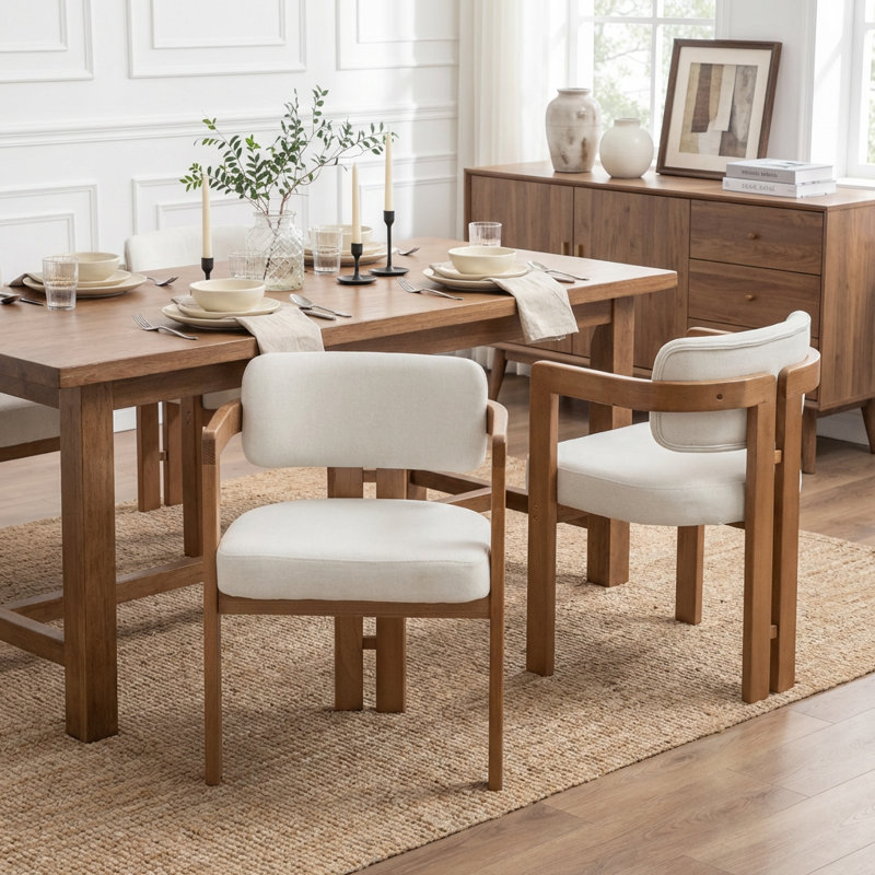 Chaise rembourrée Bula Stanford, Beige