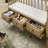 Linen Blend Upholstered Bench-1950026583