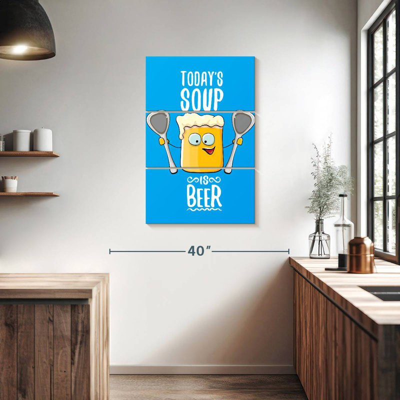 Yarlin Today's Soup Is Beer, 38" H x 24" W