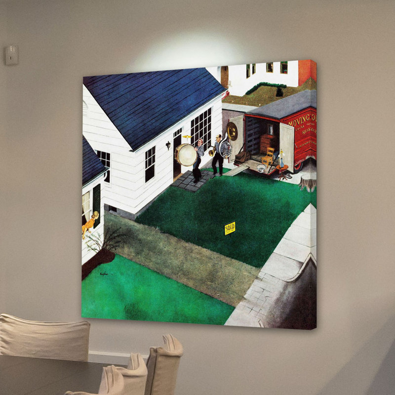" The Tuba Next Door " by George Hughes Painting Print, 24" H x 24" W