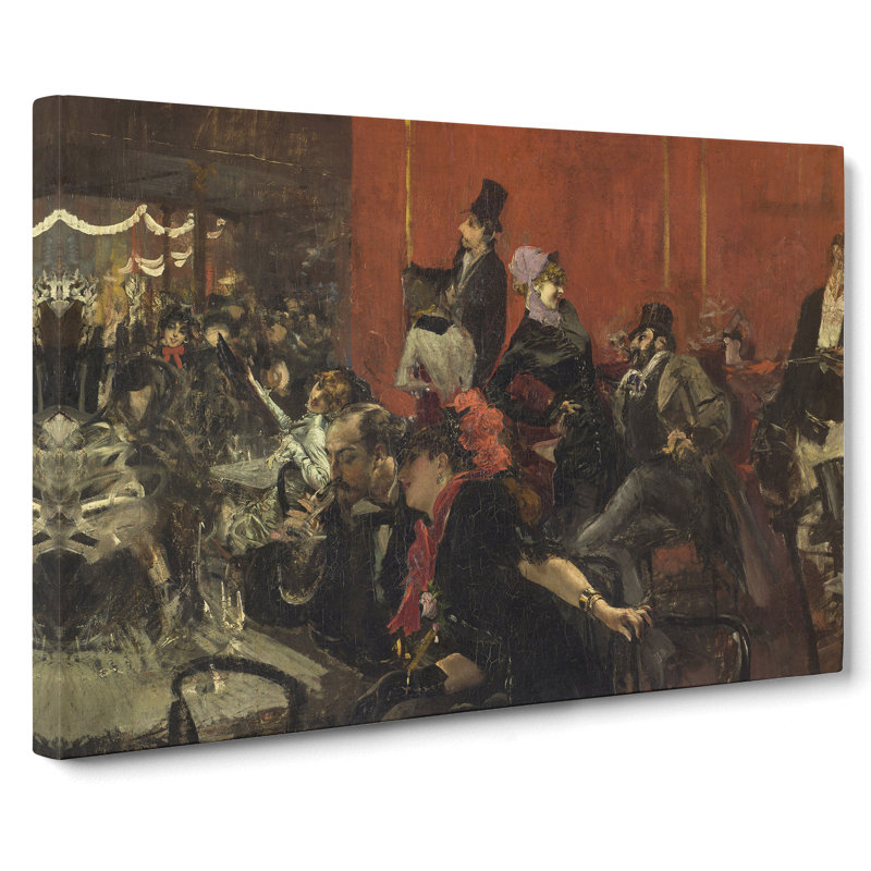 Feast Scene by Giovanni Boldini - Wrapped Canvas Painting, 40cm H x 60cm W x 3cm D