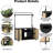  Reptile Tank Stand Terrarium Stand with Cabinet for Accessories Storage 48" X 24" Tabletop Fits up to 120 Gallon Bearded Dragon, Reptile Terrarium,Turtle Tank,Natural Wood-134533375