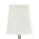 6" H X 5.5" W Empire Lamp Shade -  (Bulb Clip Attachment) In Burlap Off White