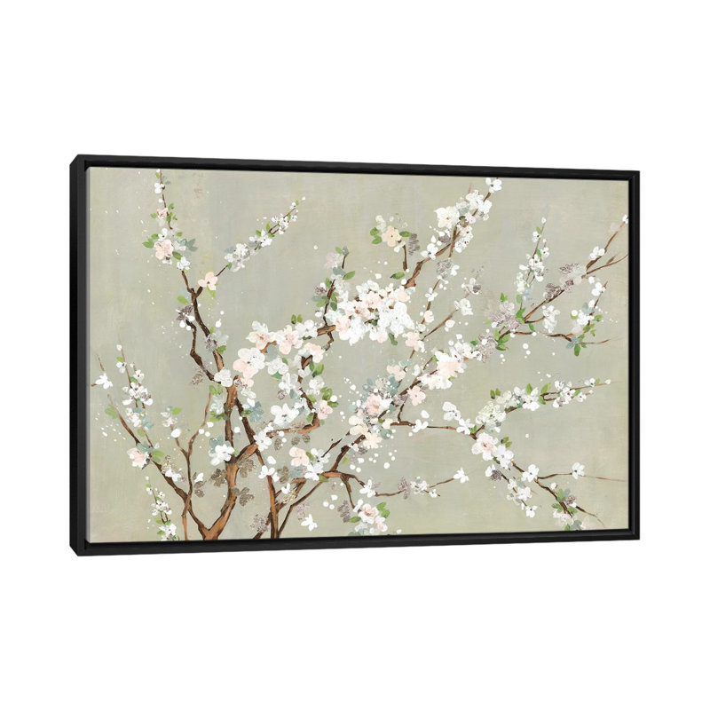 «Geisha», reproduction sur toile, H 40 po x l 60 po x P 1,5 po, Toile encadrée noire, Pas de tapis