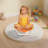 360° Swivel Sensory Spin Chair – Orange Flower-Shaped Wobble Seat For Vestibular Development & Balance Training-126127799