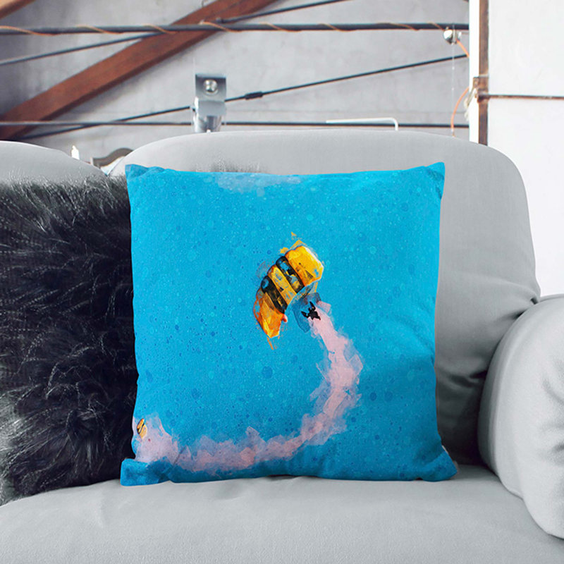 Square Throw Cushion, 55cm H x 55cm W x 20cm D