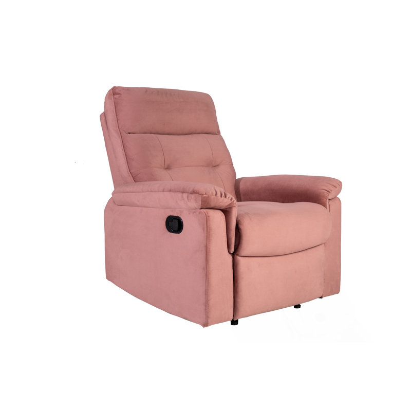 Fauteuil inclinable rembourré avec poignée manuelle