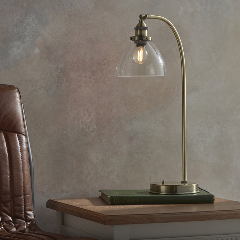 Anais Metal Desk Lamp, Brass