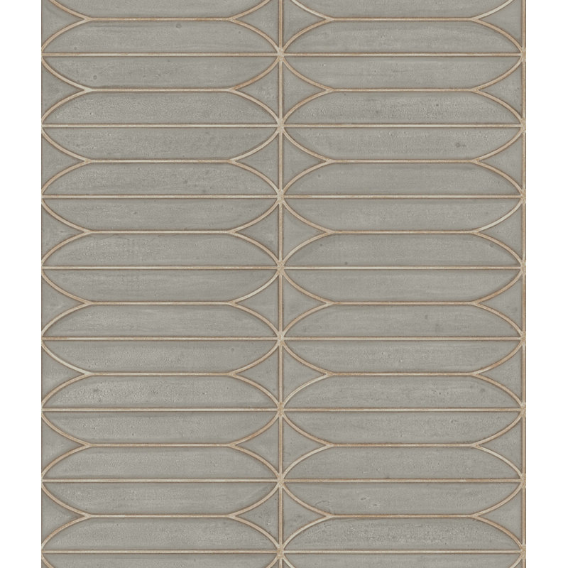 Rouleau de papier peint double L 33 pi x l 20,5 po Branley Pavilion, Gris chaud