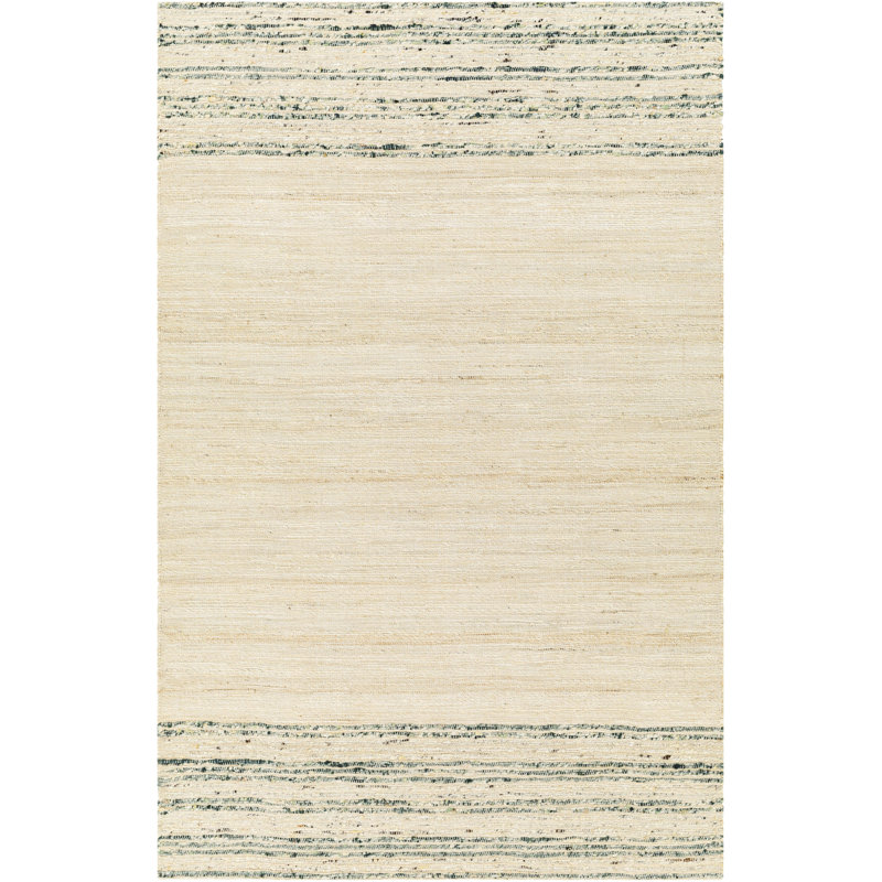 Striped Indoor Rug, Rectangle 8' x 10', Light Gray