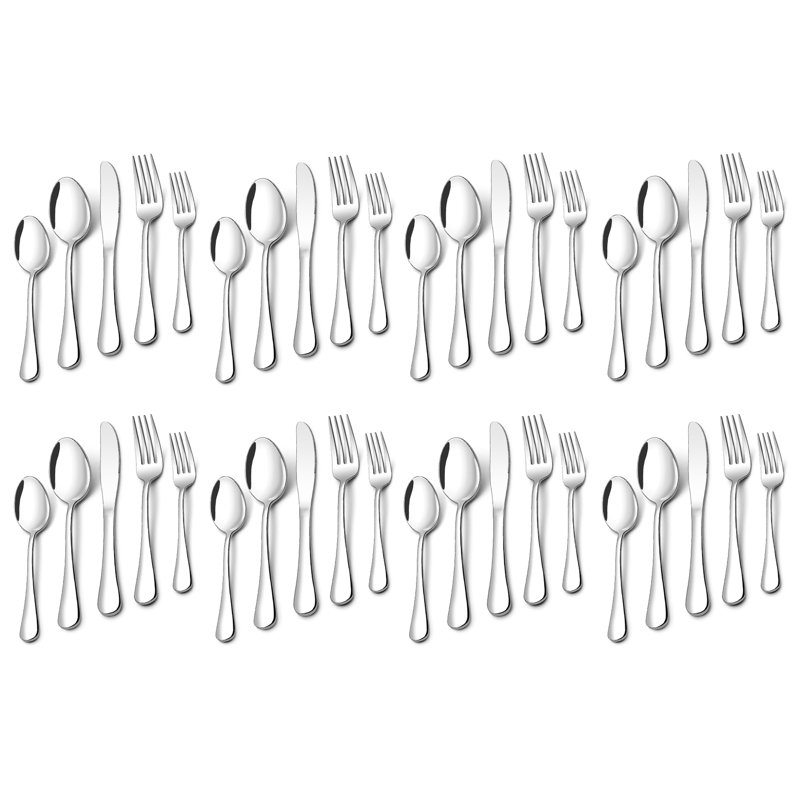 40 Pcs Flatware Cutlery Set, Dishwasher Safe