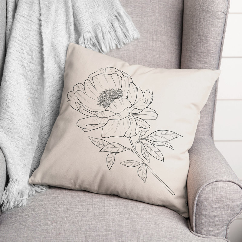 Housse et insert de coussin carré Poppy Floral II