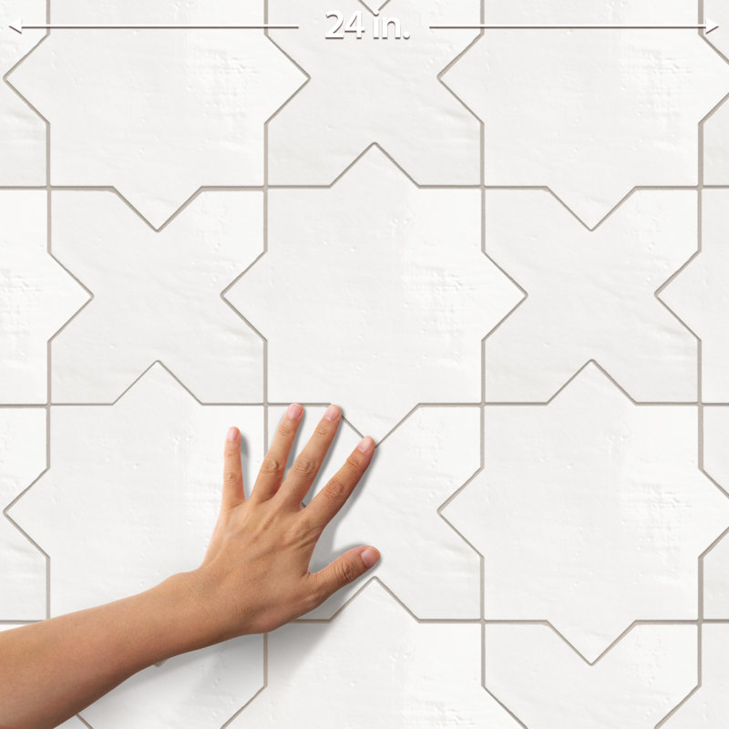 Argile Star 7 In. X 7 In. Porcelain Floor And Wall Tile